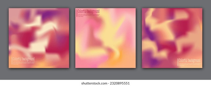 Colorful blurred background. Layout for creative banner, poster, poster, cover, interior and design design. Corporate Style template