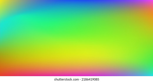 Fondo Borroso Y Colorido. Fondo de líneas horizontales en blanco natural. Ilustración multicolor de la superficie suave del arcoiris. Malla de degradado ondulada de color vibrante. 