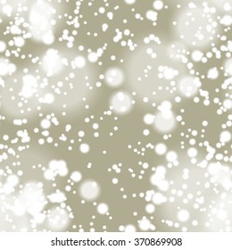 Colorful blurred background with snow overlay, seamless
