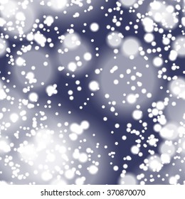 Colorful blurred background with snow overlay, seamless