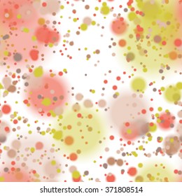Colorful blurred background with snow overlay, seamless