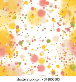 Colorful blurred background with snow overlay, seamless