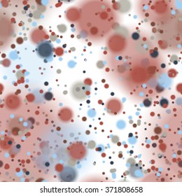 Colorful blurred background with snow overlay, seamless