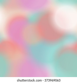 Colorful blurred background with snow overlay, seamless