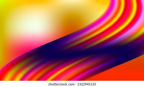 Colorful blurred background with wave, brush stroke. Modern abstract gradient card. Business poster. Vector illustration.  
