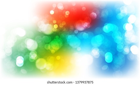 Colorful Blurred Bokeh Background Vector Art