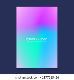 Colorful and blurred gradient