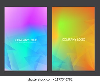 Colorful and blurred gradient