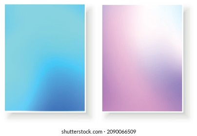 plantilla de degradado de color y borrosa