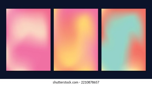 Colorful and blurred gradient template background