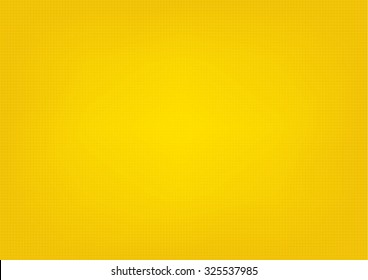 Colorful blurred square on yellow background.