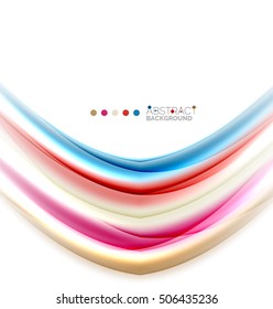 Tiras borrosas coloridas, plantilla de fondo abstracto