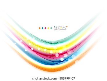 Colorful blurred stripes, abstract background template