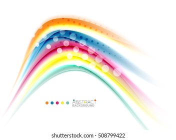 Colorful blurred stripes, abstract background template