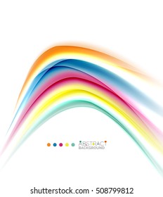 Colorful blurred stripes, abstract background template