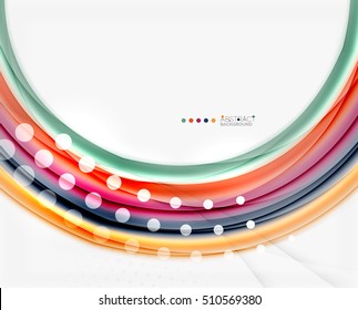 Colorful blurred stripes, abstract background template