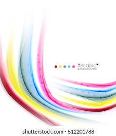 Colorful blurred stripes, abstract background template