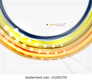 Colorful blurred stripes, abstract background template