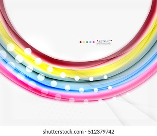 Colorful blurred stripes, abstract background template