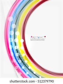 Colorful blurred stripes, abstract background template