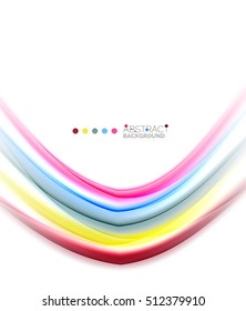 Colorful blurred stripes, abstract background template
