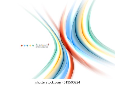 Colorful blurred stripes, abstract background template