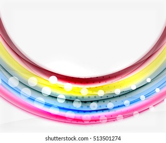 Colorful blurred stripes, abstract background template