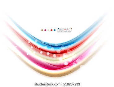 Colorful blurred stripes, abstract background template