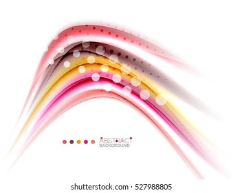 Colorful blurred stripes, abstract background template