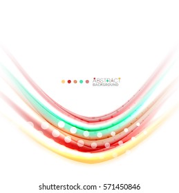Colorful blurred stripes, abstract background template