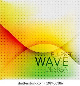 Colorful blurred wave business hi-tech background with dot texture Colorful blurred wave business hi-tech background with dot texture
