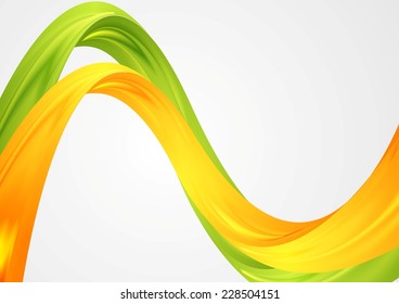 Colorful blurred waves. Vector background