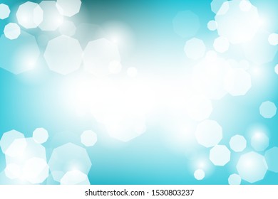 Colorful blury glowing background. Vector holiday banner with lights and bokeh texture. Winter seasonal soft backdrop.