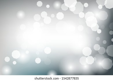 Colorful blury glowing background. Vector holiday banner with lights and bokeh texture. Winter seasonal soft backdrop.