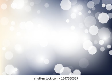 Colorful blury glowing background. Vector holiday banner with lights and bokeh texture. Winter seasonal soft backdrop.