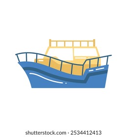 Colorful Boat And Yacht Vector Illustration - 03