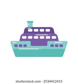 Colorful Boat And Yacht Vector Illustration - 08