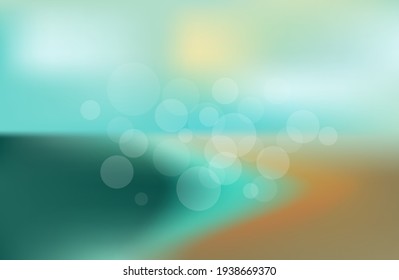 Colorful bokeh background blur,holiday wallpaper. abstract background summer, spring.vector illustration