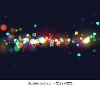 Colorful Bokeh Background. Vector Eps 10