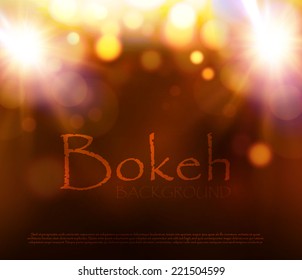 Colorful bokeh background. Vector illustration