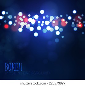 Colorful bokeh background. Vector illustration
