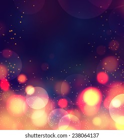 Colorful bokeh background. Vector illustration.