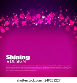 Colorful bokeh background. Vector illustration.