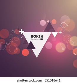 Colorful bokeh background. Vector illustration
