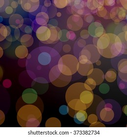 Colorful bokeh background. Vector illustration