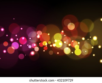Colorful bokeh background. Vector illustration
