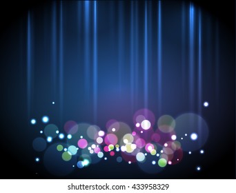 Colorful bokeh background. Vector illustration
