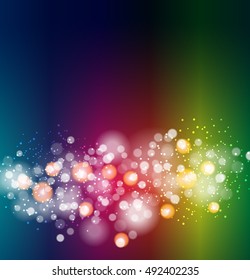Colorful bokeh background. Vector illustration