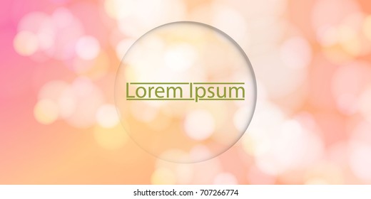 colorful bokeh background vector illustration