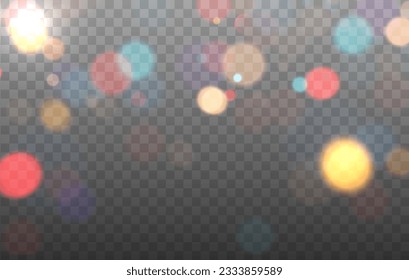 Colorful Bokeh background. Vector bokeh lights
